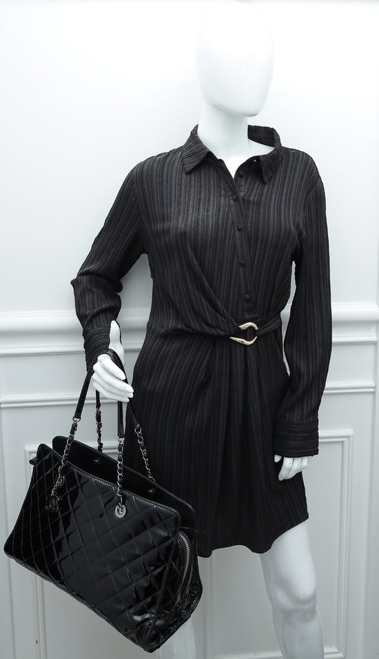 Chanel Black CC Charm Tote Bag