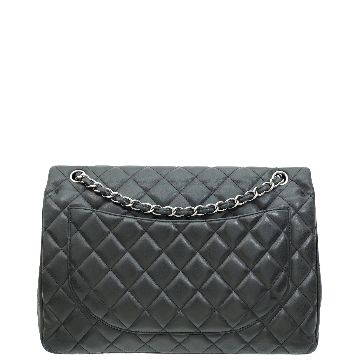 Chanel Black Classic Double Flap Maxi Bag