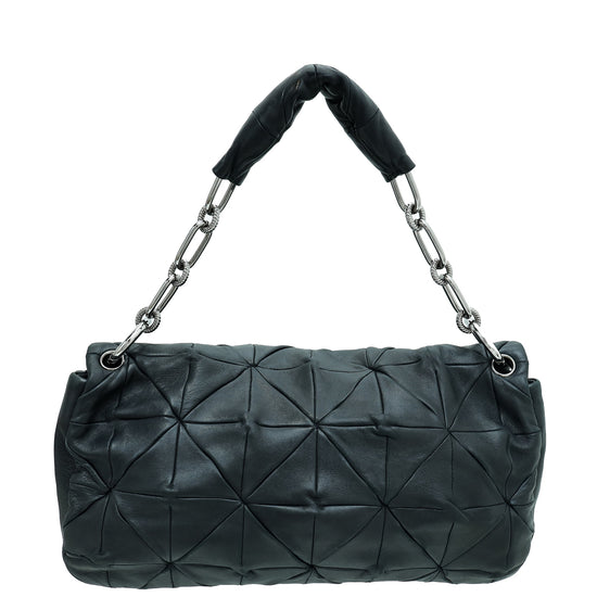 Chanel Black CC Quilted Soft Squares Origami Large Flap Bag
