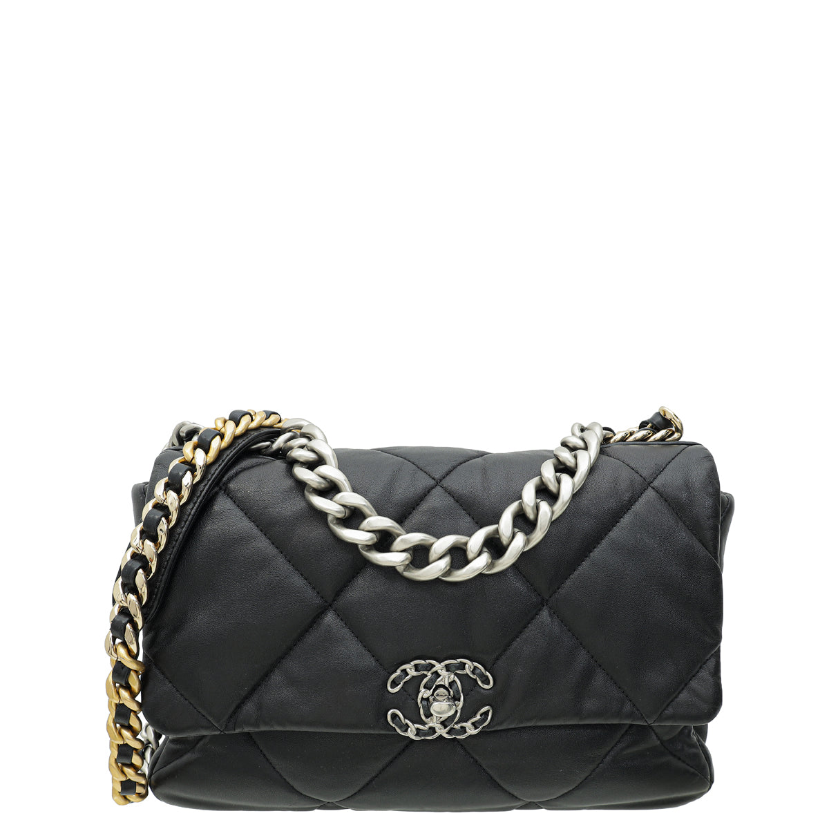Chanel Black CC 19 Large Flap Bag-Chanel-THE CLOSET