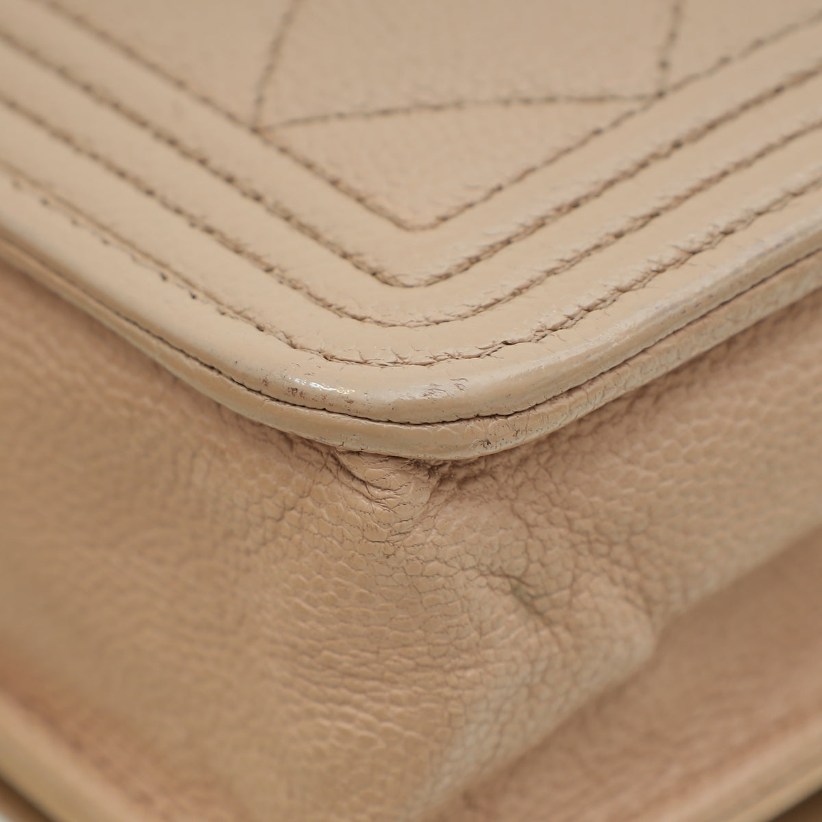 Chanel Beige Clair Boy Wallet on Chain