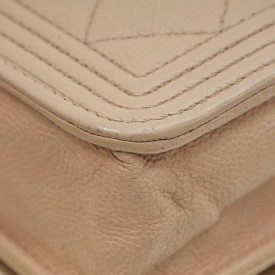 Load image into Gallery viewer, Chanel Beige Clair Boy Wallet on Chain
