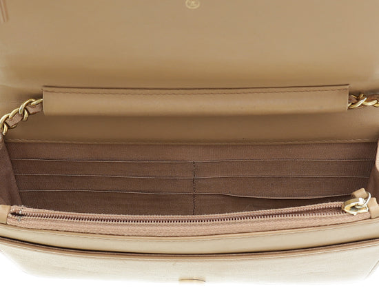 Load image into Gallery viewer, Chanel Beige Clair Boy Wallet on Chain
