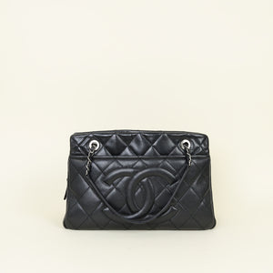 Chanel Black CC Timeless Soft Tote Medium Bag