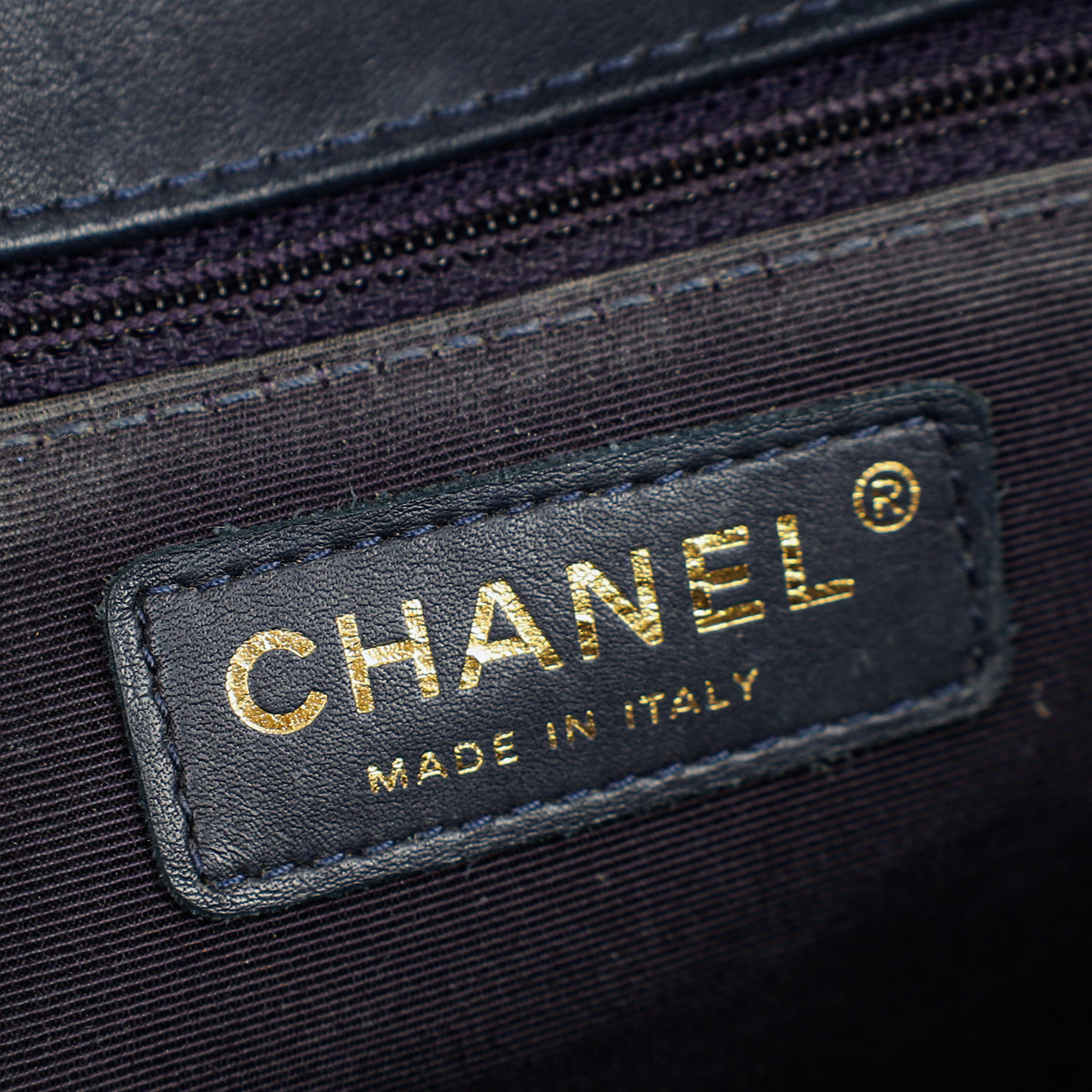 Chanel Indigo Blue Elegant CC Quilted Flap Medium Bag