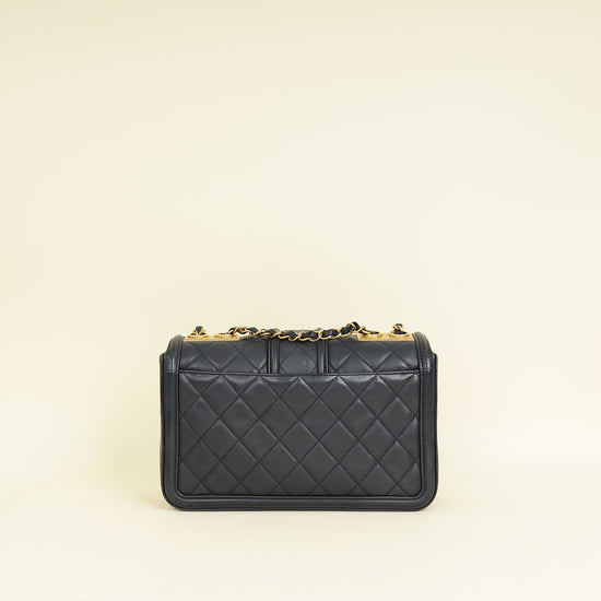 Chanel Indigo Blue Elegant CC Quilted Flap Medium Bag