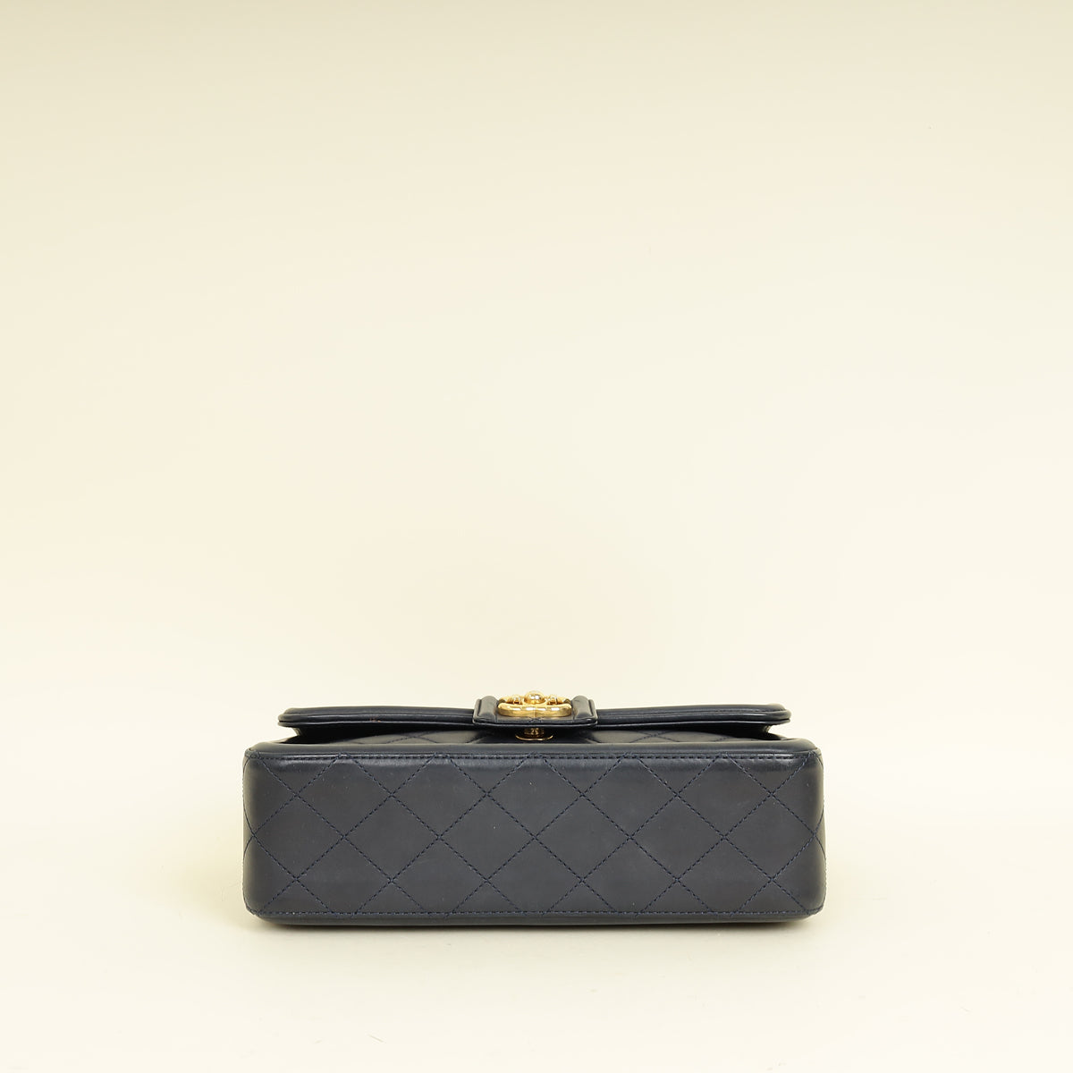 Chanel Indigo Blue Elegant CC Quilted Flap Medium Bag
