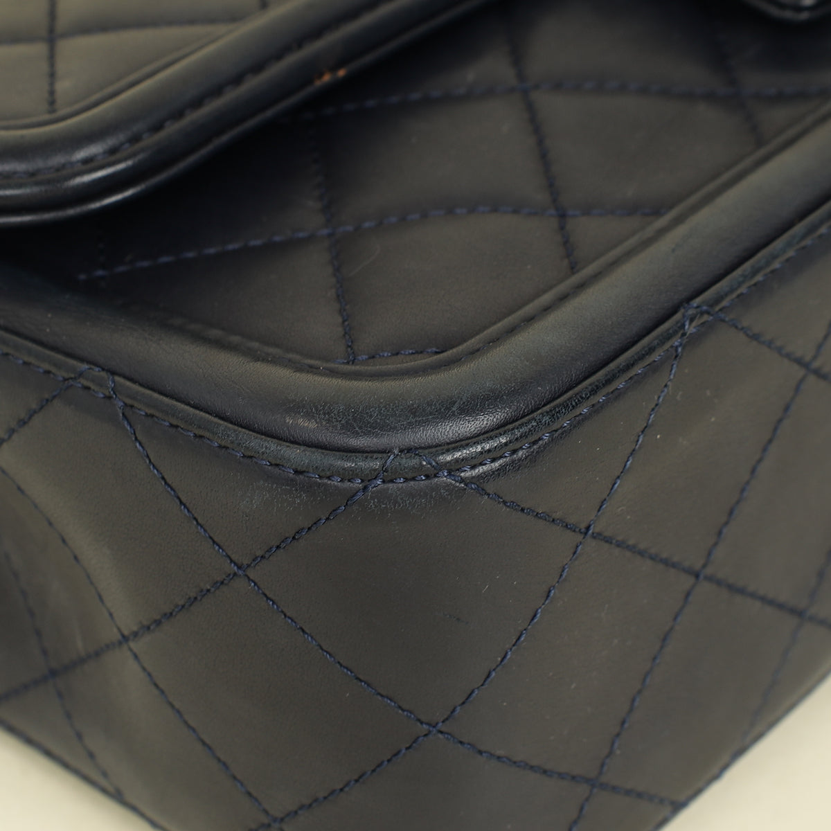 Chanel Indigo Blue Elegant CC Quilted Flap Medium Bag