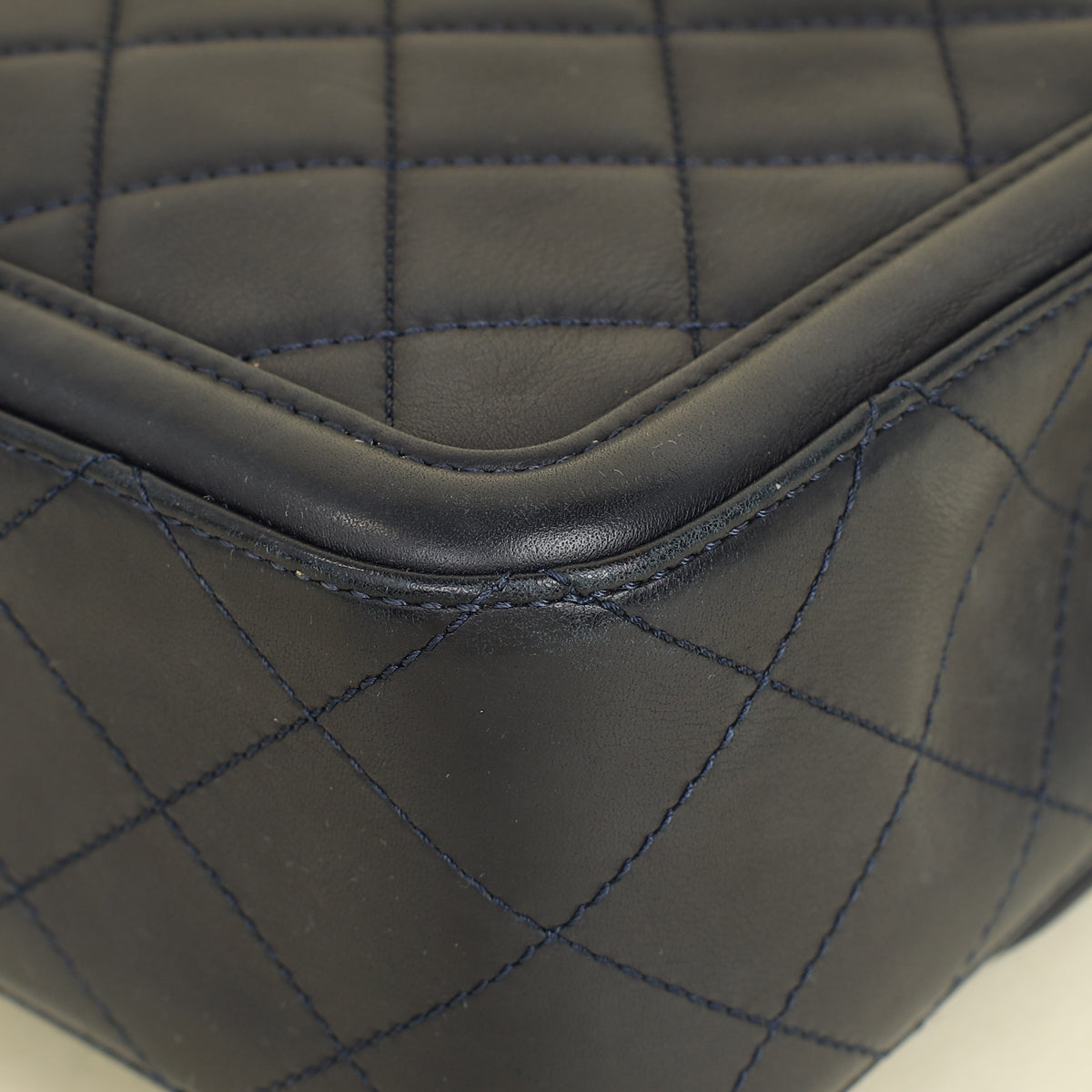 Chanel Indigo Blue Elegant CC Quilted Flap Medium Bag