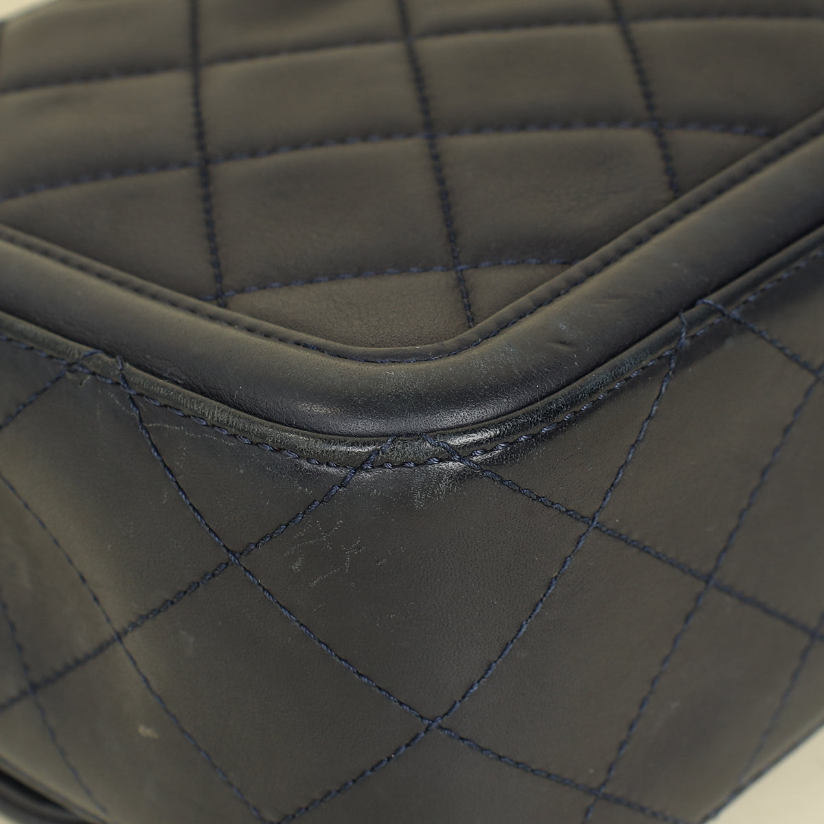 Chanel Indigo Blue Elegant CC Quilted Flap Medium Bag