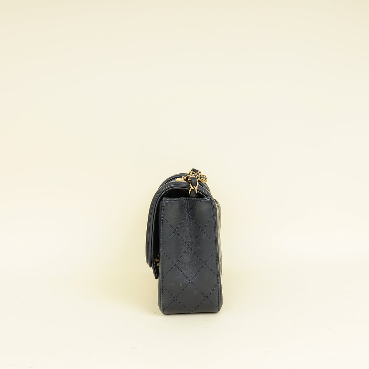 Chanel Indigo Blue Elegant CC Quilted Flap Medium Bag