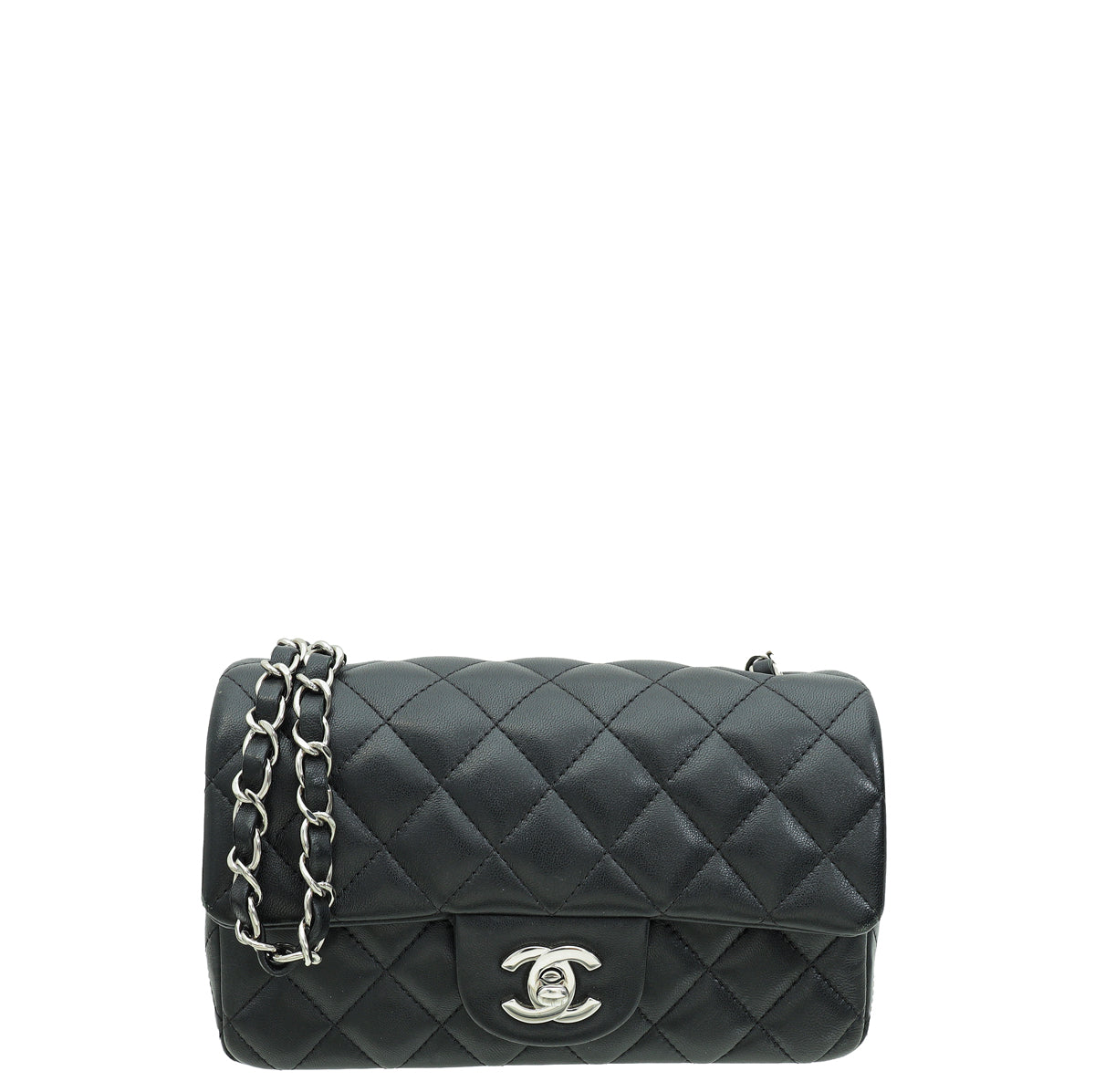 Small black classic chanel bag online