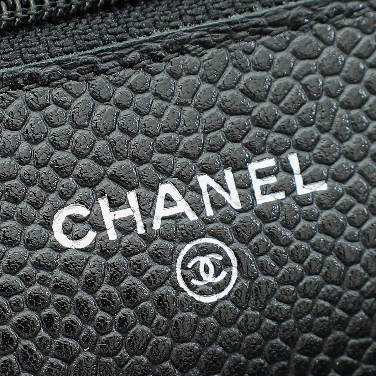 Chanel Black CC Classic Wallet On Chain