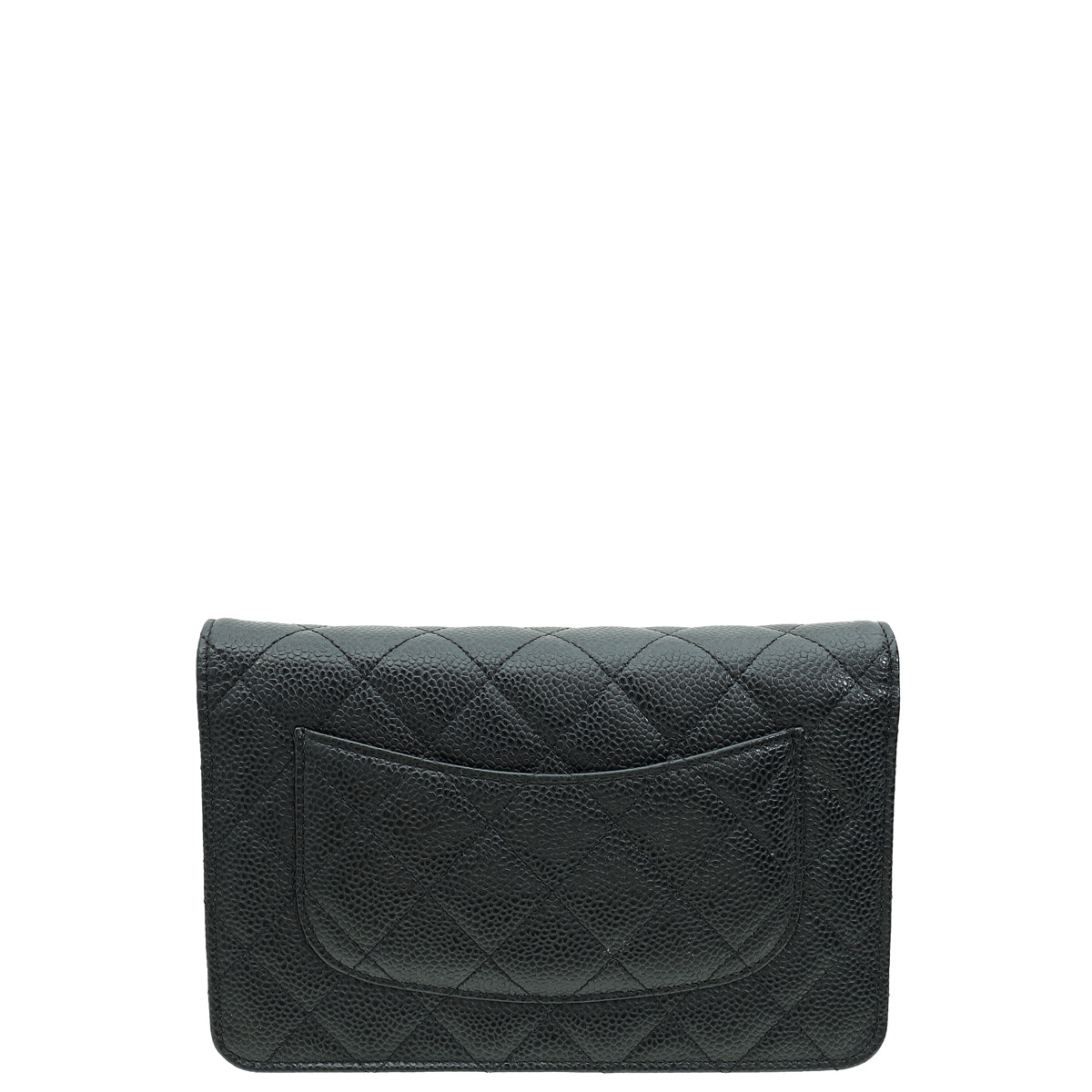 Chanel Black CC Classic Wallet On Chain