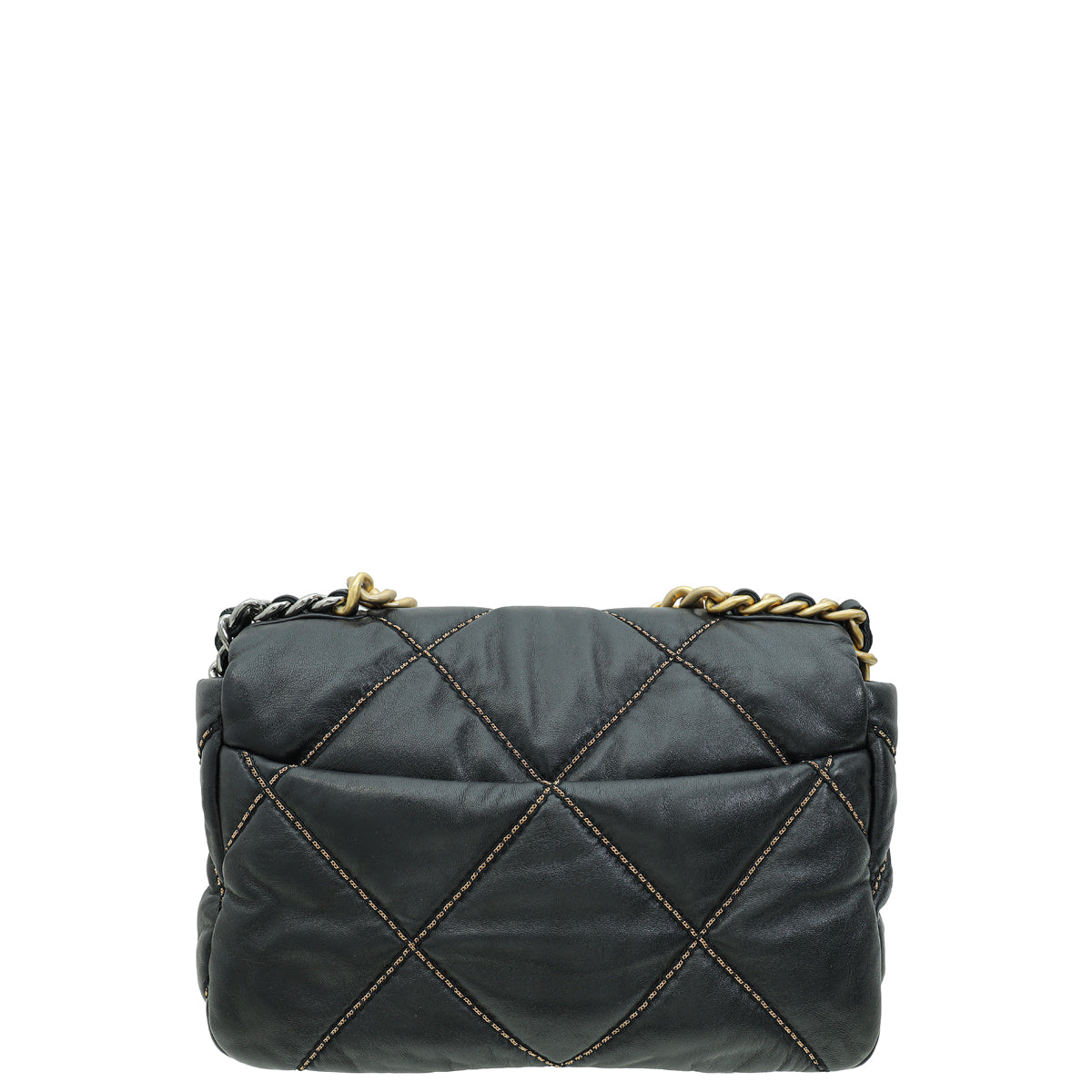 Chanel Black CC 19 Chain Quilted Small Flap Bag-Chanel-THE CLOSET