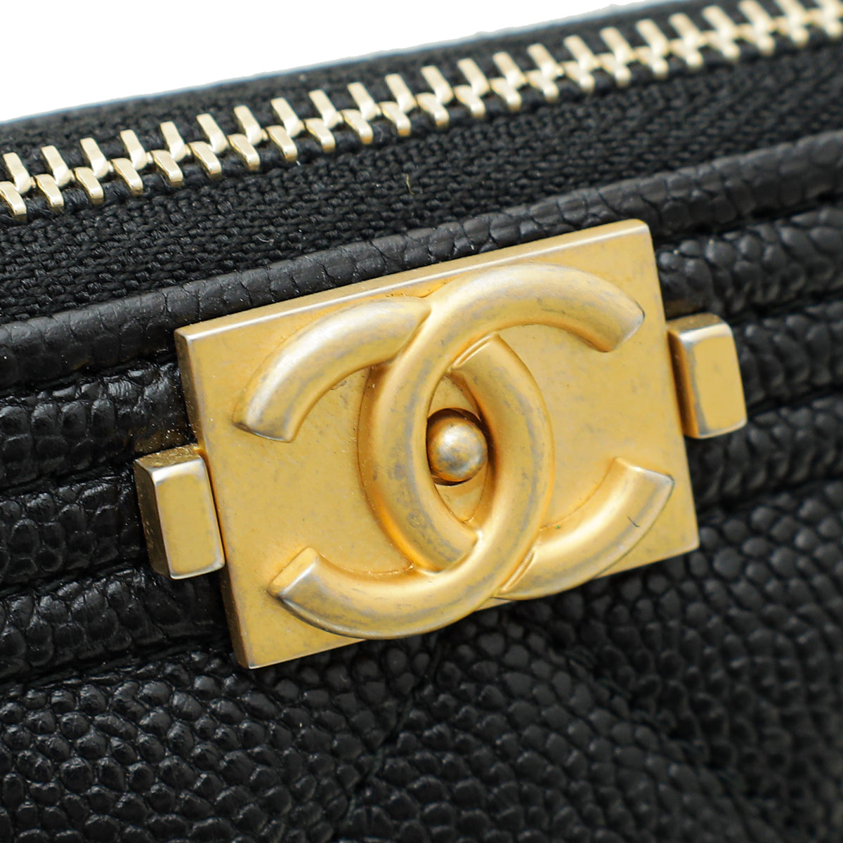 Chanel Black Le Boy Medium Pouch