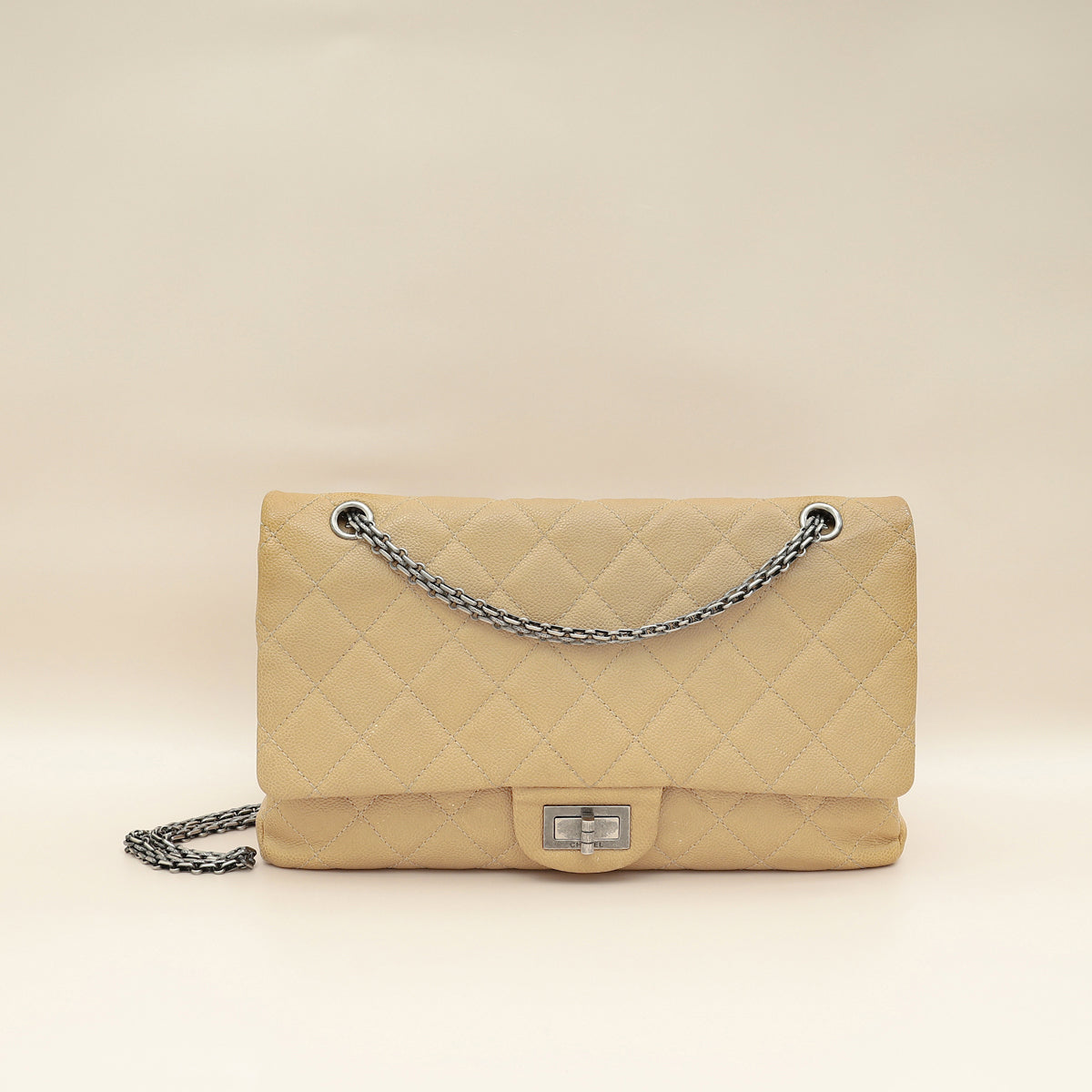 Chanel Beige 2.55 Reissue Double Flap Bag-Chanel-THE CLOSET