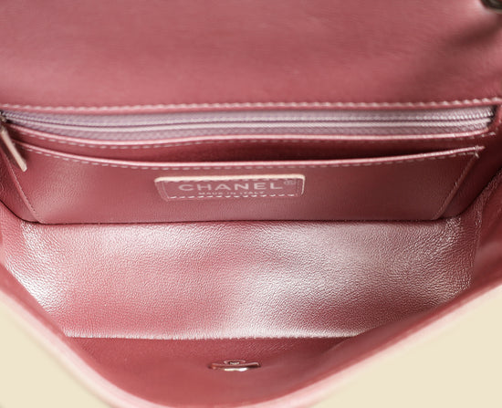 Chanel Light Mauve Mini Rectangular Classic Flap Bag