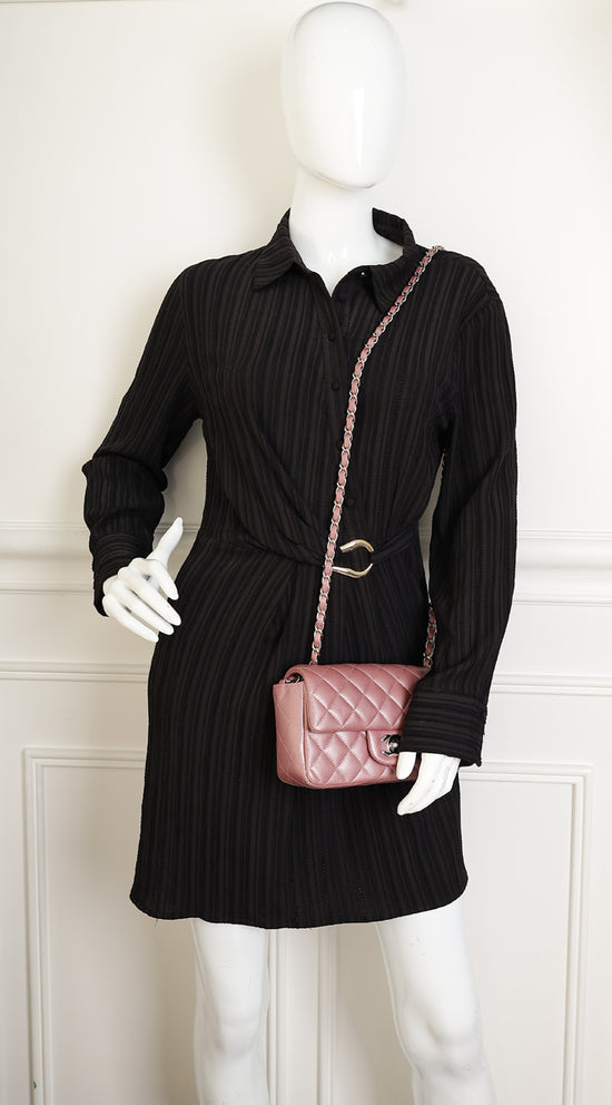 Chanel Light Mauve Mini Rectangular Classic Flap Bag