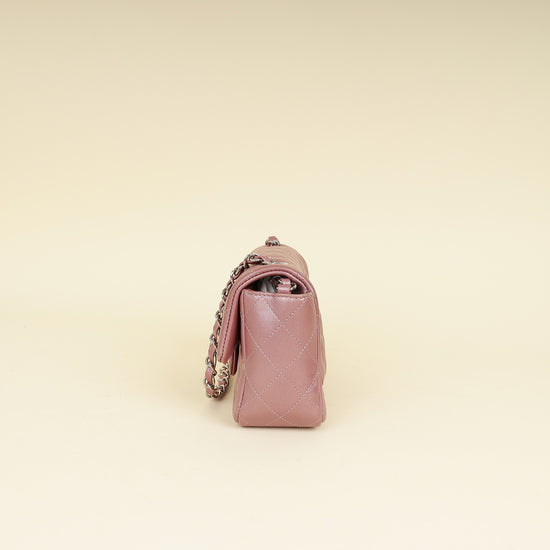 Chanel Light Mauve Mini Rectangular Classic Flap Bag