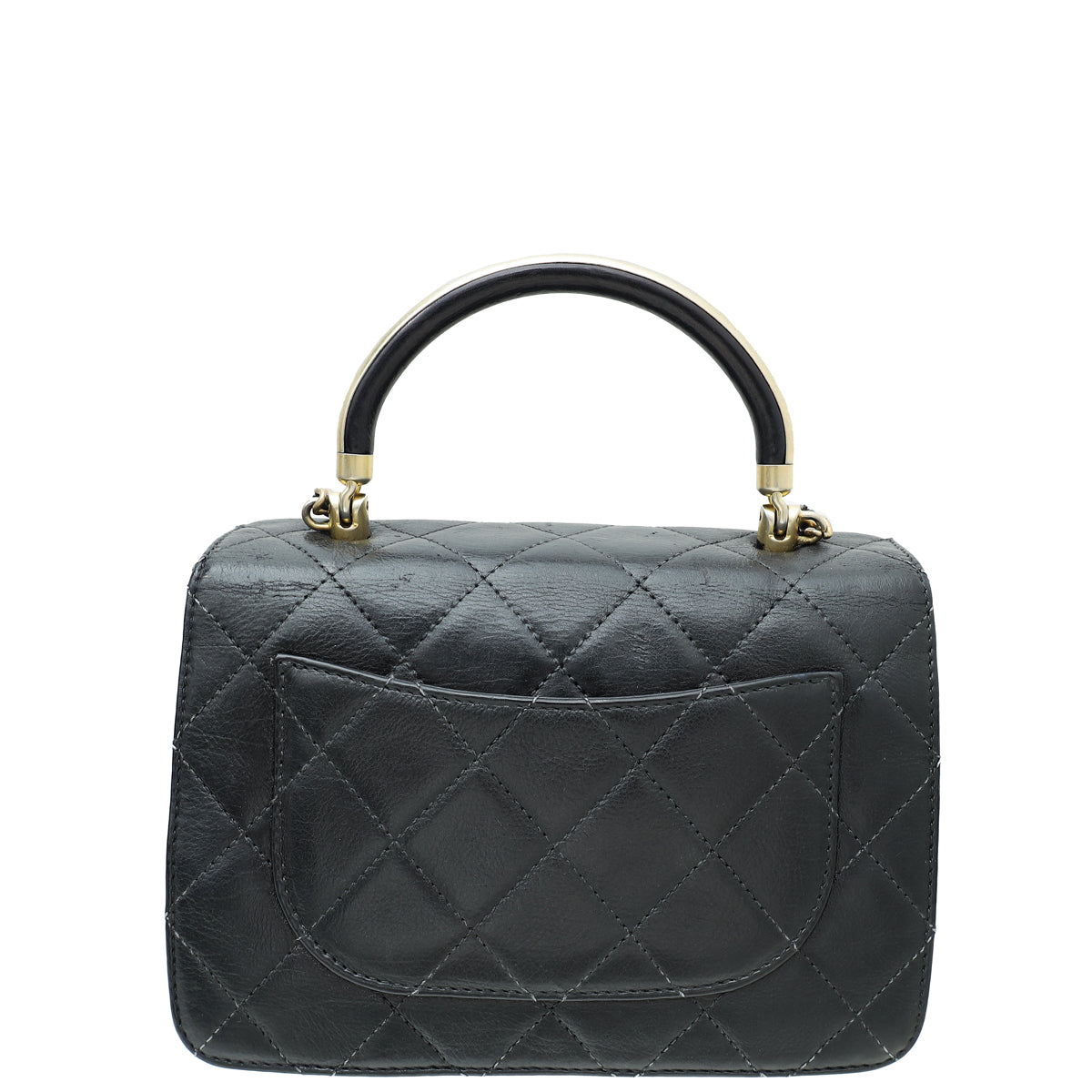 Chanel Black CC Gold Top Handle Flap Bag-Chanel-THE CLOSET