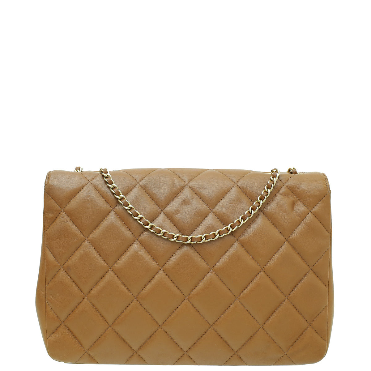 Chanel Brown Diamond CC Chain Flap Bag-Chanel-THE CLOSET