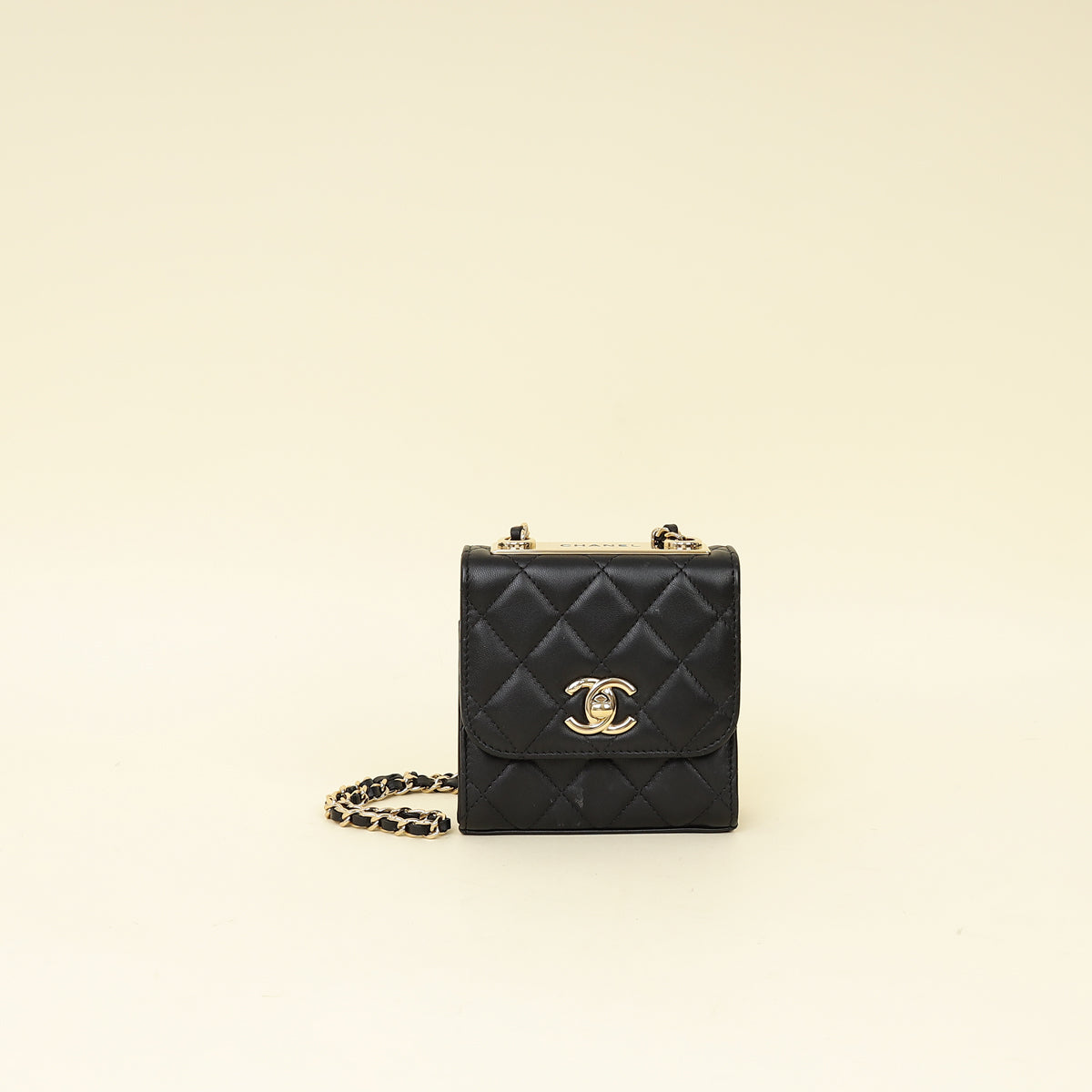 Chanel Black CC Mini Trendy Clutch With Chain-Chanel-THE CLOSET