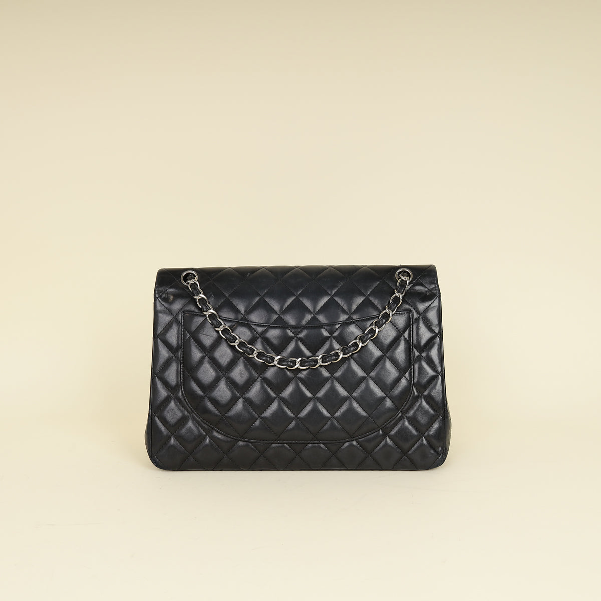 Chanel Black CC Classic Double Flap Maxi Bag-Chanel-THE CLOSET