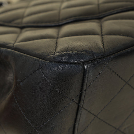 Chanel Black CC Classic Double Flap Maxi Bag-Chanel-THE CLOSET