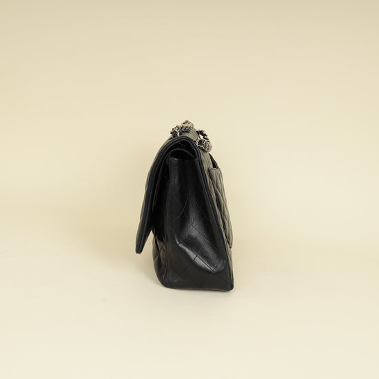 Chanel Black CC Classic Double Flap Maxi Bag-Chanel-THE CLOSET