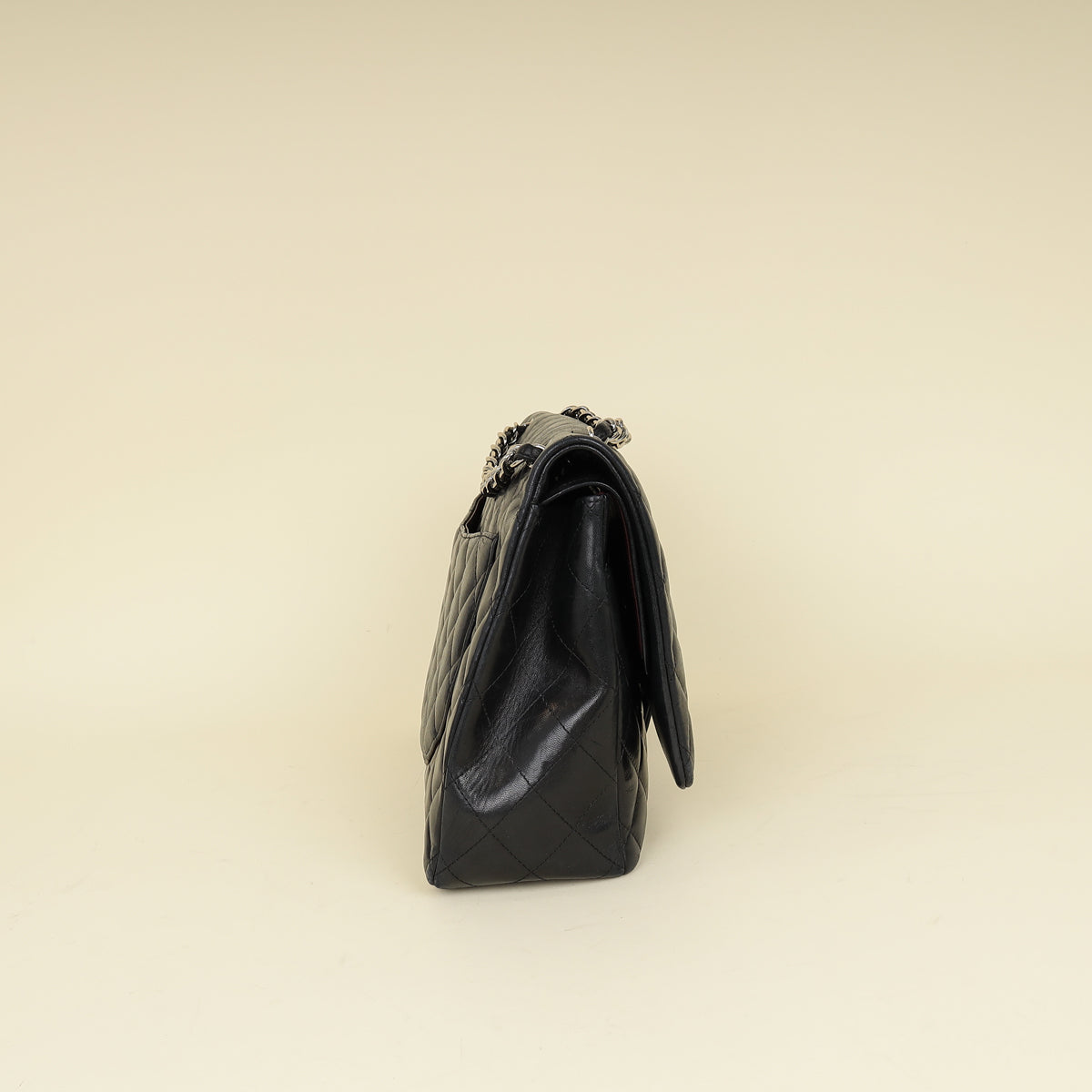 Chanel Black CC Classic Double Flap Maxi Bag-Chanel-THE CLOSET