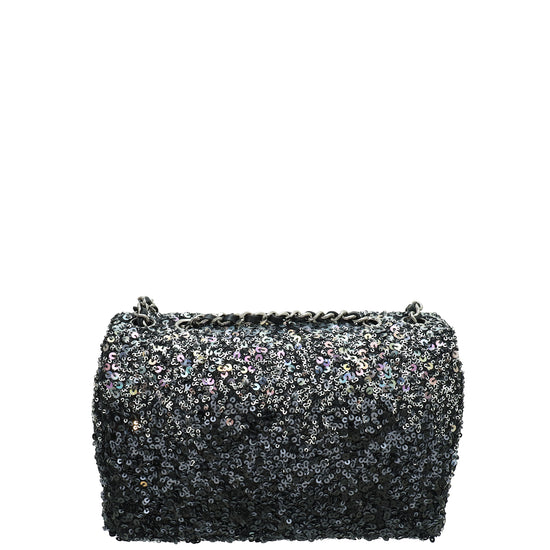 Chanel Bicolor CC Shaded Sequins Mini Flap Bag