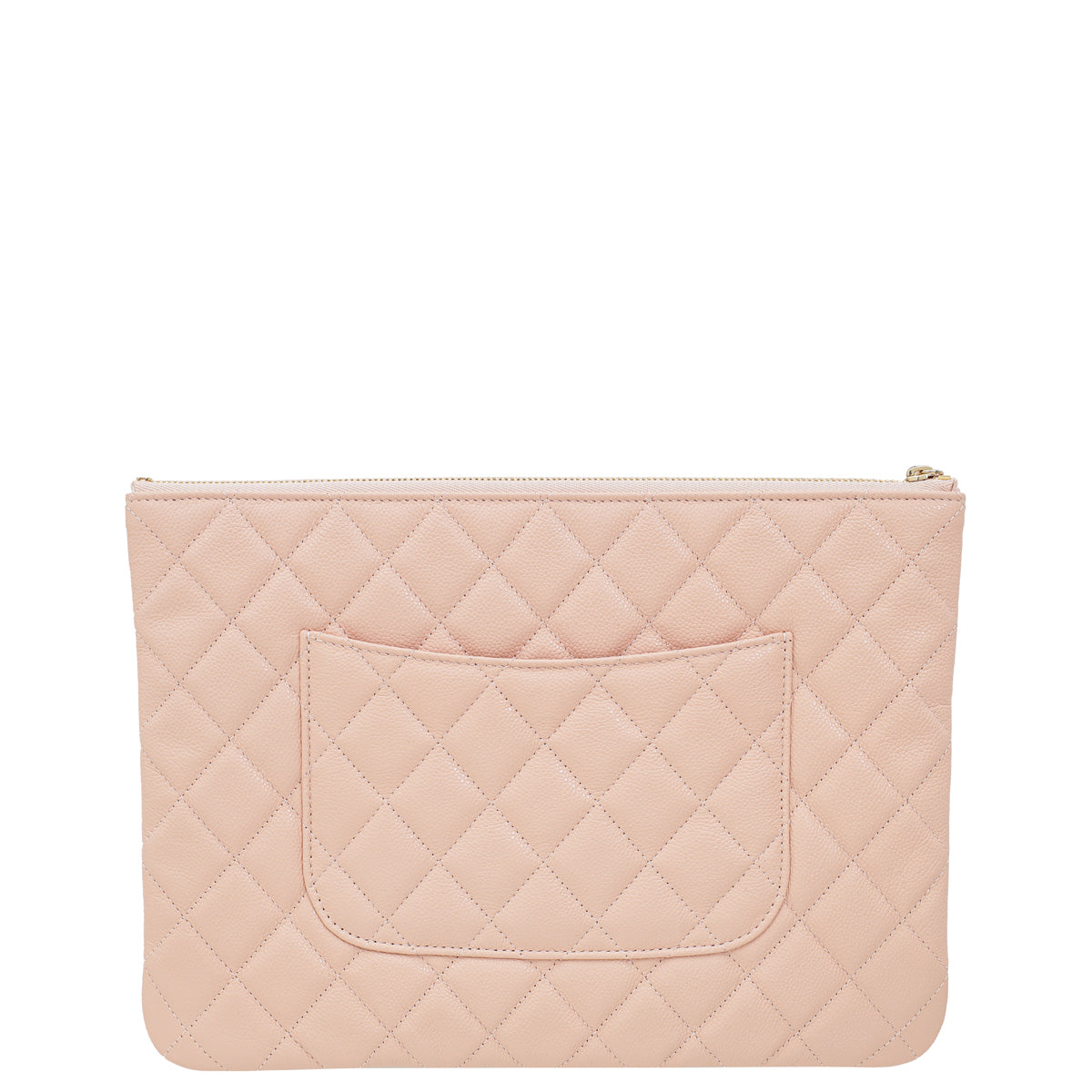 Chanel Pink CC Classic Large Zip Pouch-Chanel-THE CLOSET