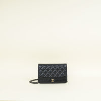 Chanel Black CC Gabrielle Wallet On Chain