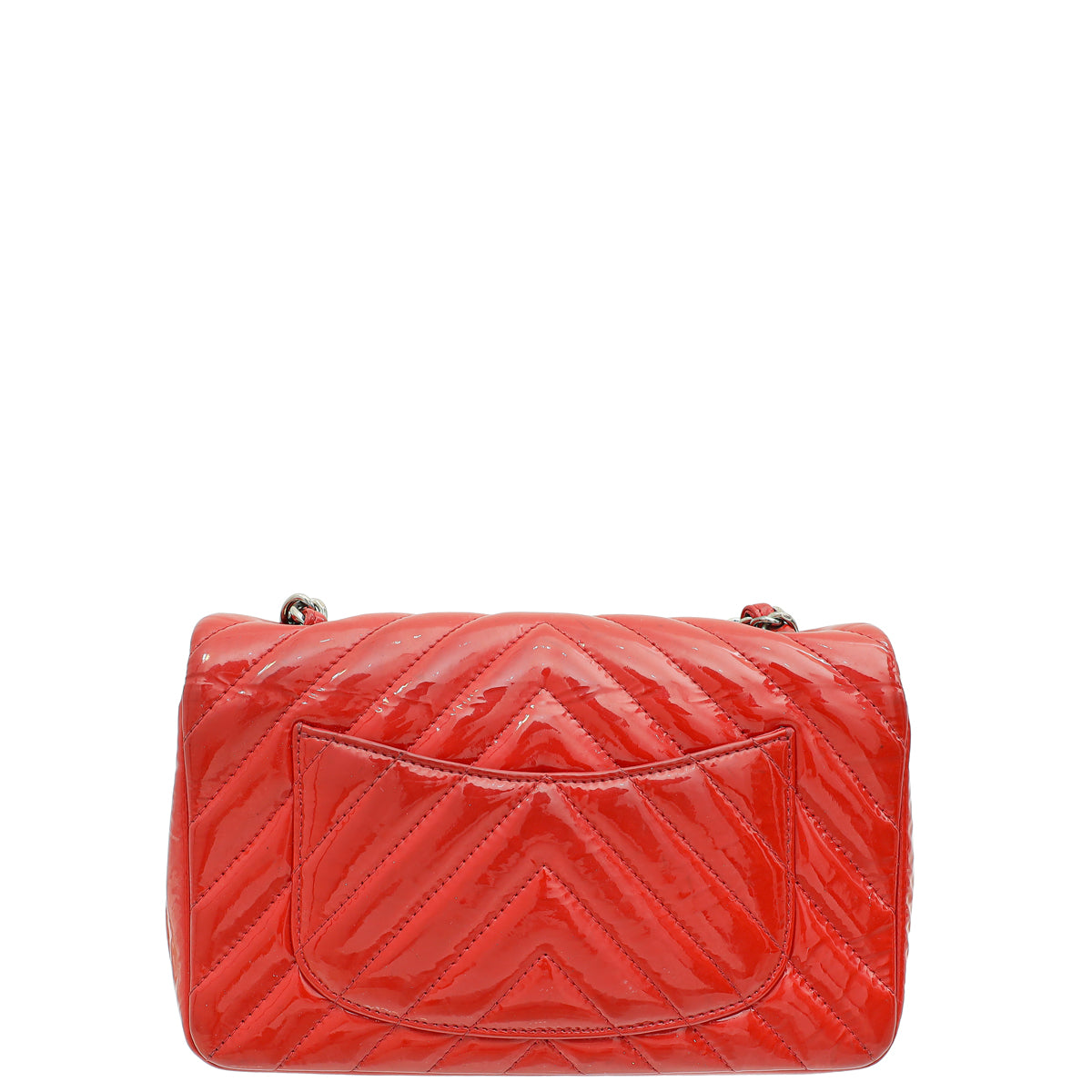 Chanel Red CC Chevron Mini Rectangular Bag-Chanel-THE CLOSET