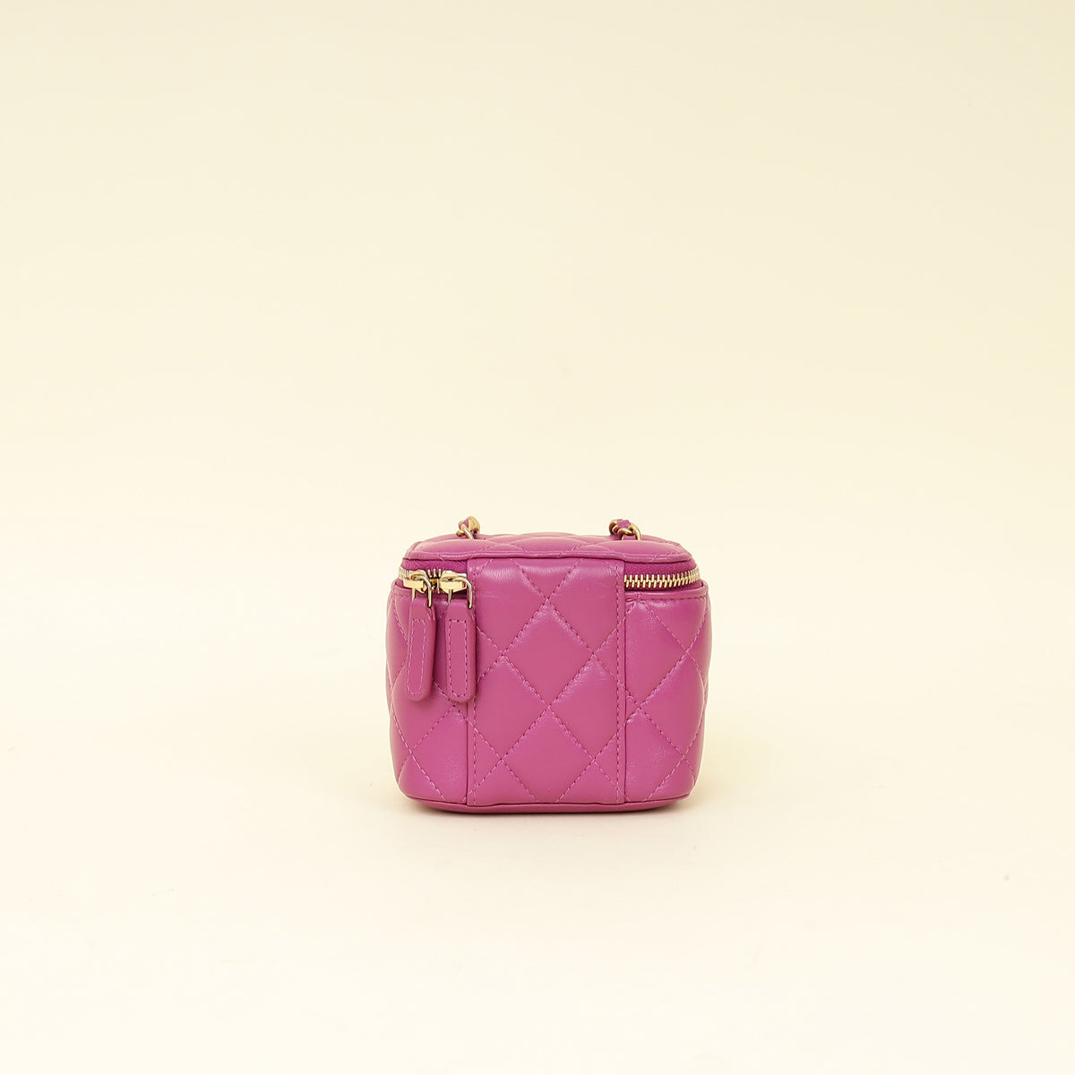 Chanel Purple Mini CC Pearl Crush Vanity Case w/Chain-Chanel-THE CLOSET