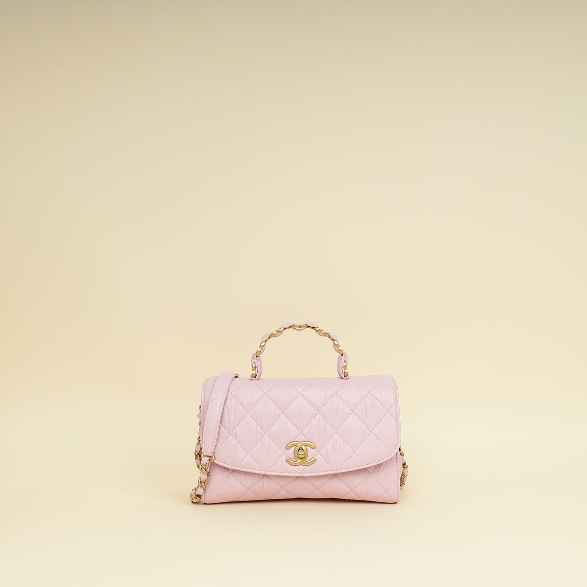 Chanel Lilac CC Wrapped Handle Small Bag-Chanel-THE CLOSET
