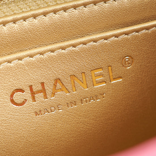 Chanel Pink CC Coco Crush Mini Flap Bag-Chanel-THE CLOSET