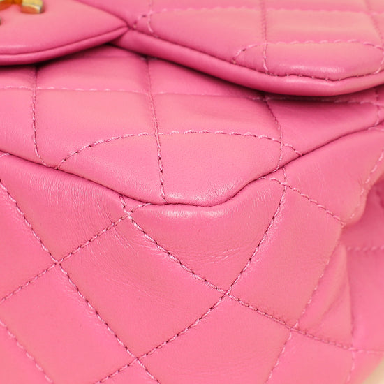 Chanel Pink CC Coco Crush Mini Flap Bag-Chanel-THE CLOSET