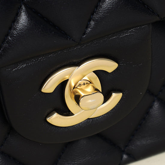 Chanel Indigo Blue CC Classic Double Flap Medium Bag-Chanel-THE CLOSET