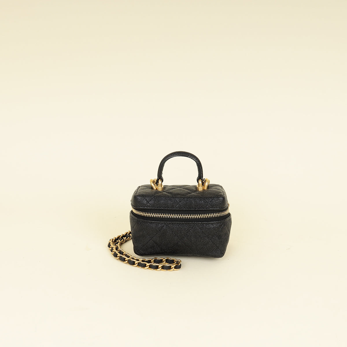 Chanel Black CC Micro Vanity Case with Chain Bag-Chanel-THE CLOSET