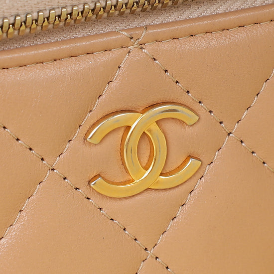 Chanel Nude CC Top Handle Mini Vanity Bag