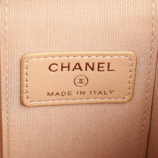 Chanel Nude CC Top Handle Mini Vanity Bag