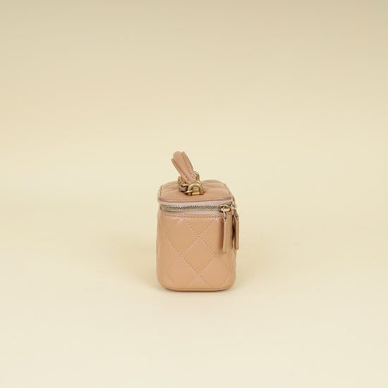 Chanel Nude CC Top Handle Mini Vanity Bag