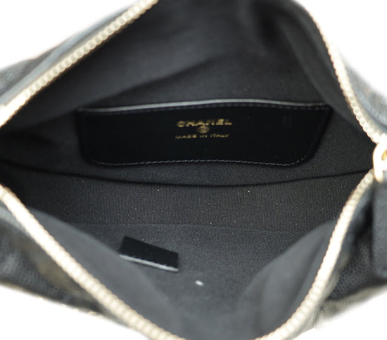 Chanel Black Bow Pouch Hobo Bag