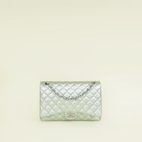 Chanel Metallic Light Mint CC Classic Double Flap Maxi Bag