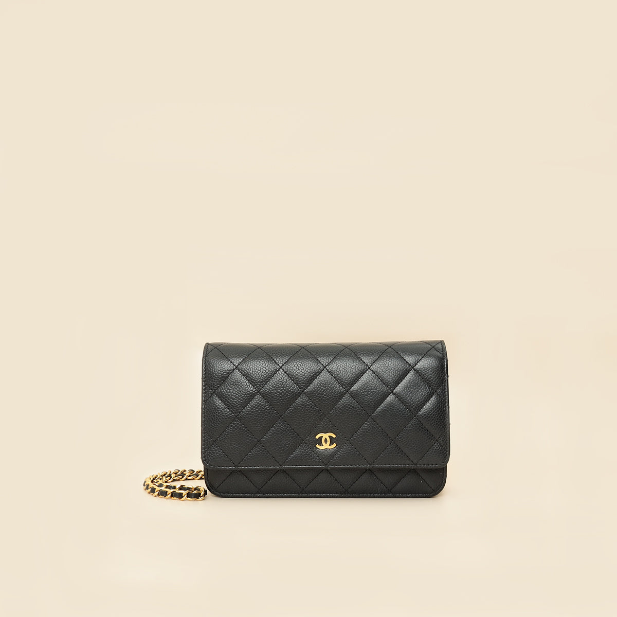 Chanel Black CC Classic Wallet On Chain-Chanel-THE CLOSET