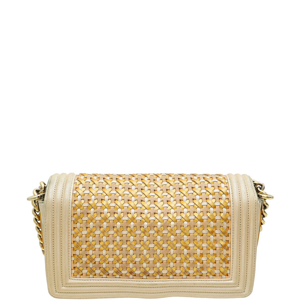 Chanel Bicolor Braided Medium Le Boy Flap Bag-Chanel-THE CLOSET