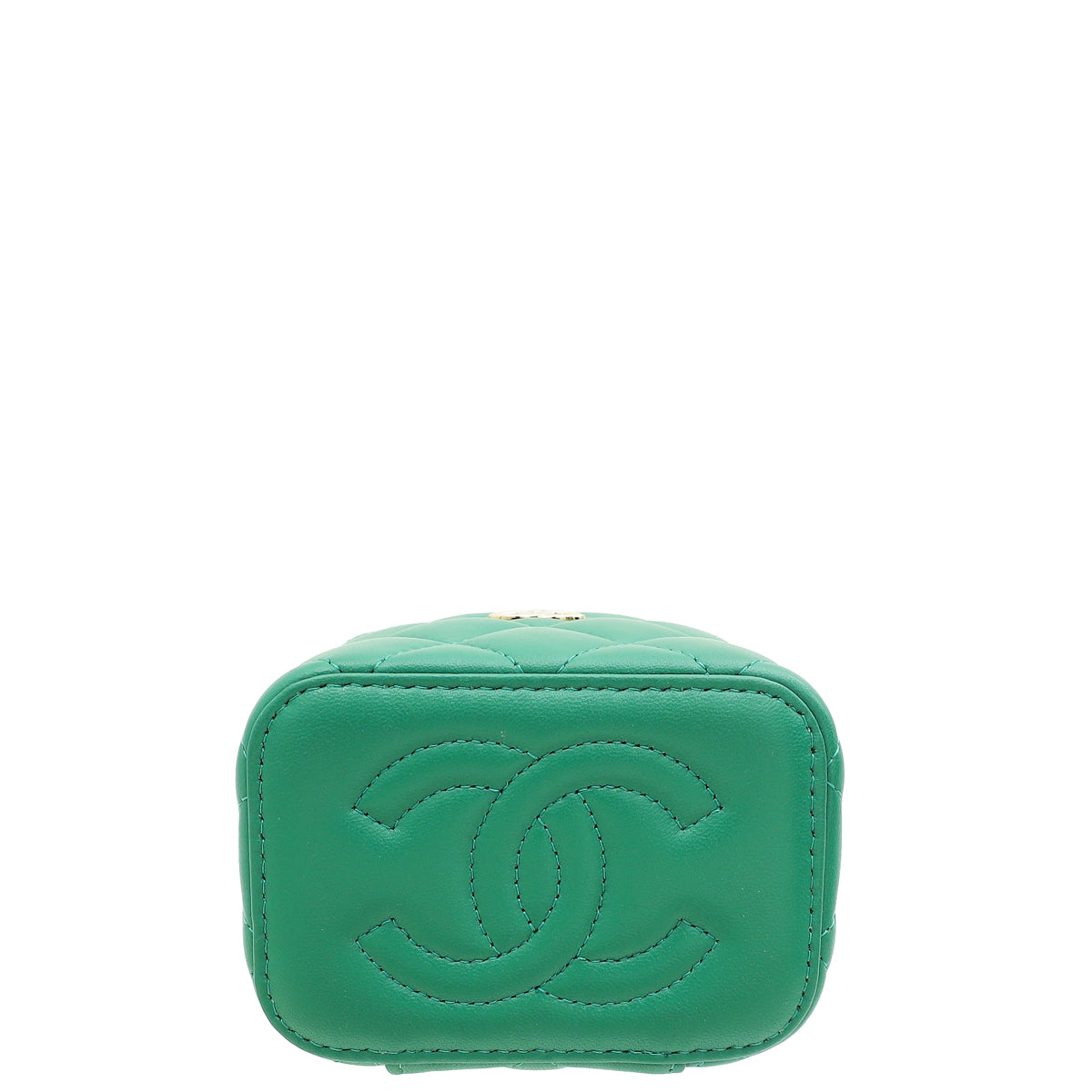 Chanel Green Mini Vanity Chain Bag