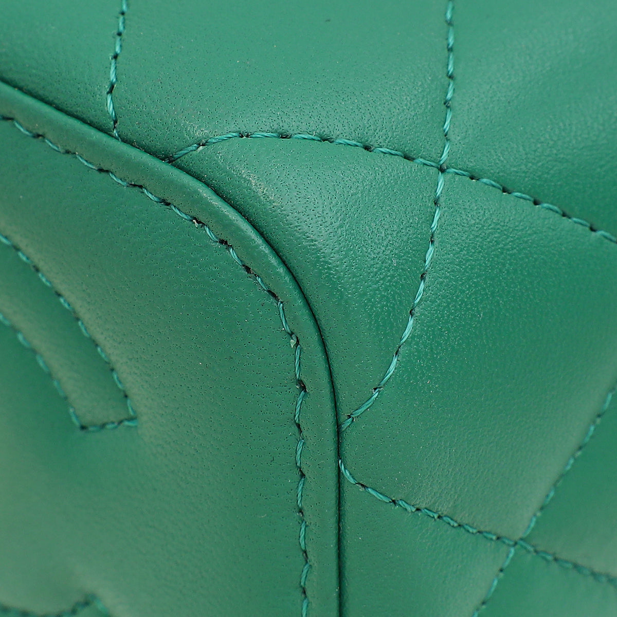 Chanel Green Mini Vanity Chain Bag